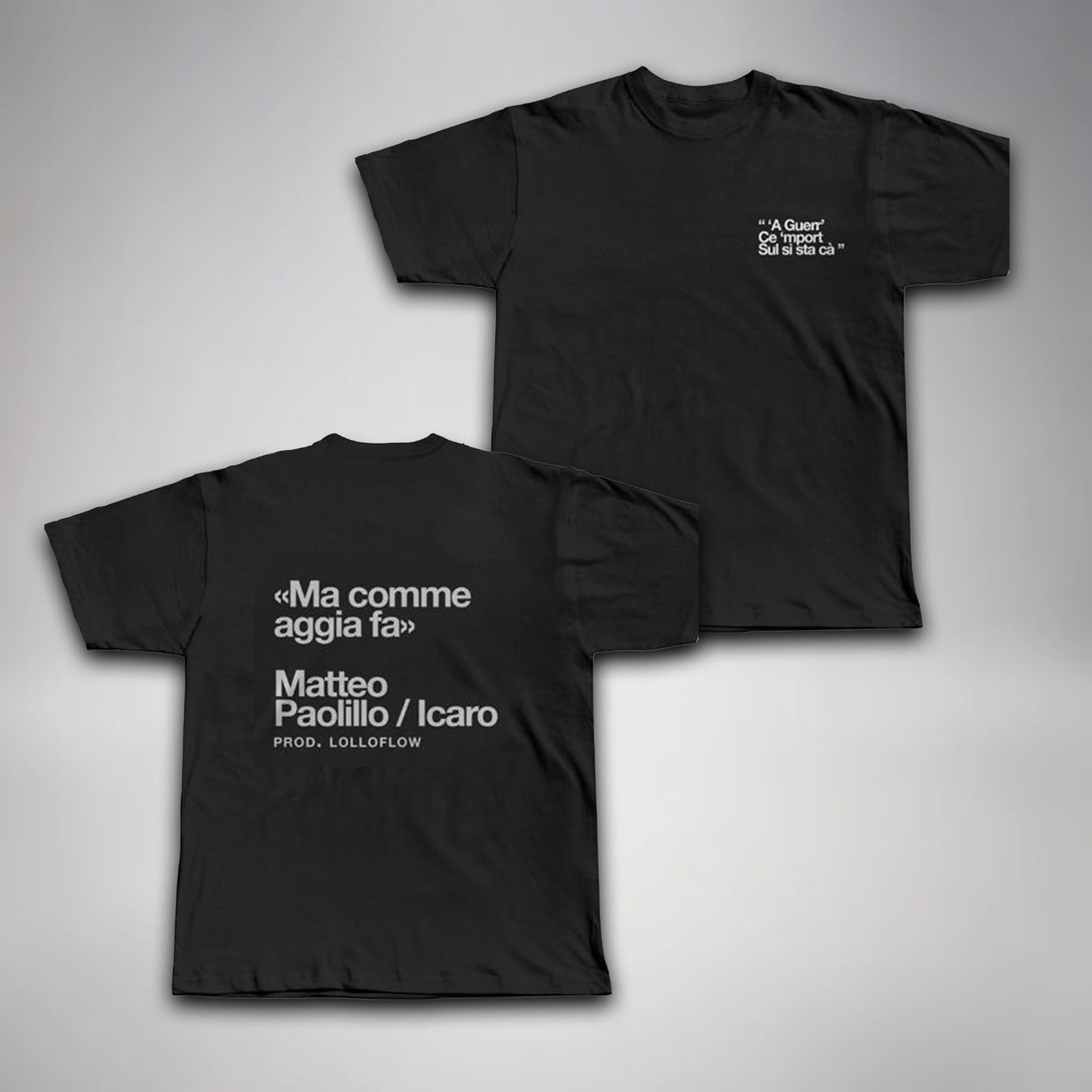 T-Shirt Matteo Paolillo "Ma comme aggia fa" - Lyrics