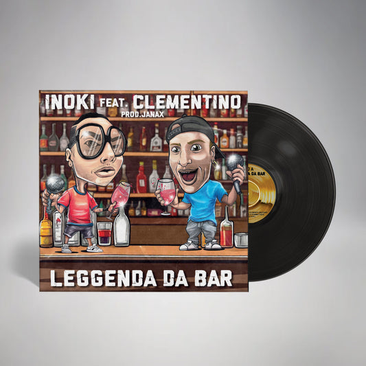 Vinile 45 Giri, Inoki e Clementino "Leggenda da Bar" - Autografato
